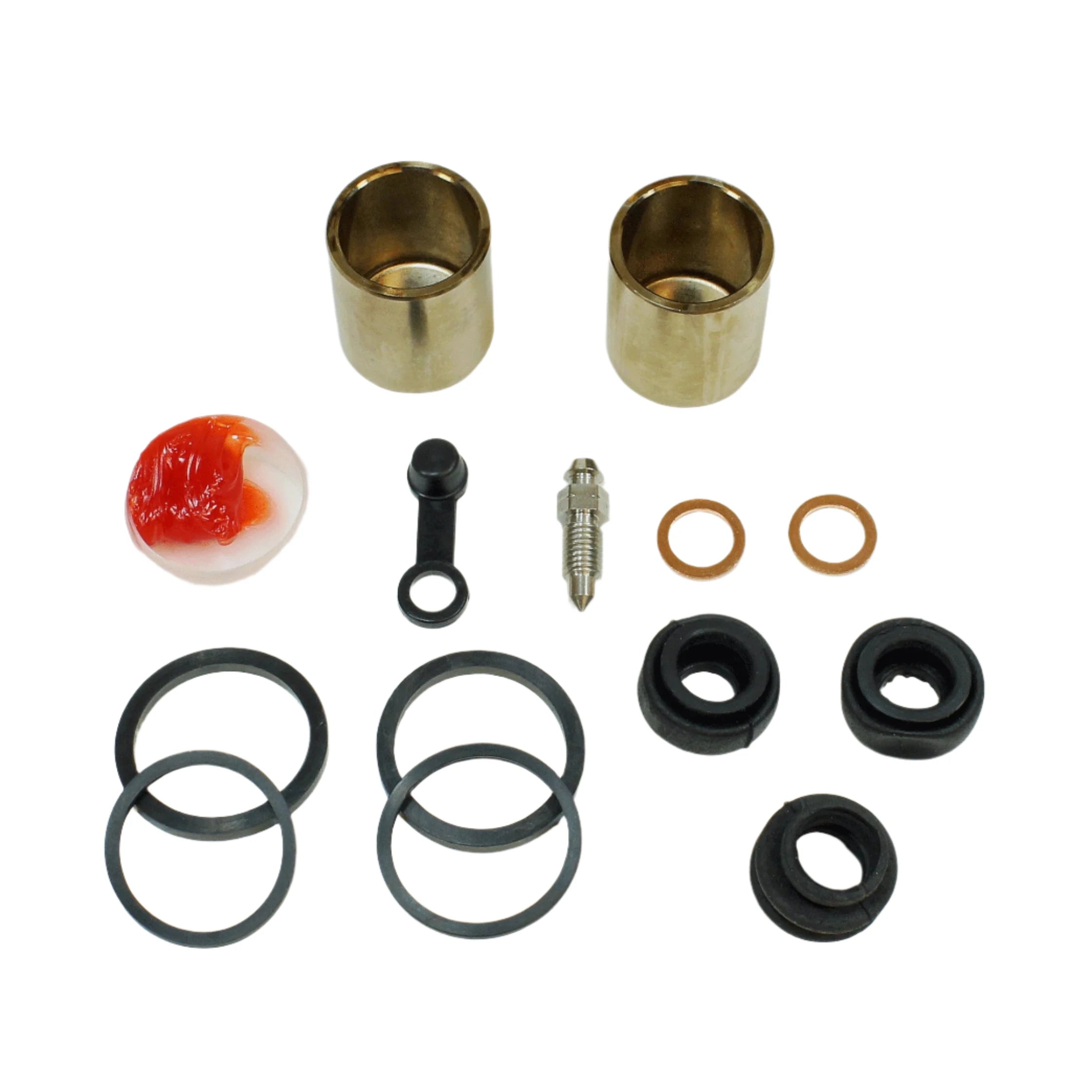 Brake Caliper Seal Kit with OEM Piston for 1982 Honda Nighthawk 650:CB650SC - Front - for 1 Caliper