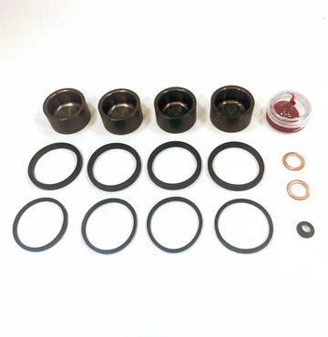 Brake Caliper Seal Kit with OEM Piston  for 2008-2009 Harley-Davidson Road Glide:FLTR-Front & Rear - for 1 Brembo Caliper