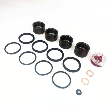 Brake Caliper Seal Kit with OEM Piston  for 2009-2017 Harley-Davidson V-Rod:Muscle VRSCF-Front & Rear - for 1 Brembo Caliper - 0