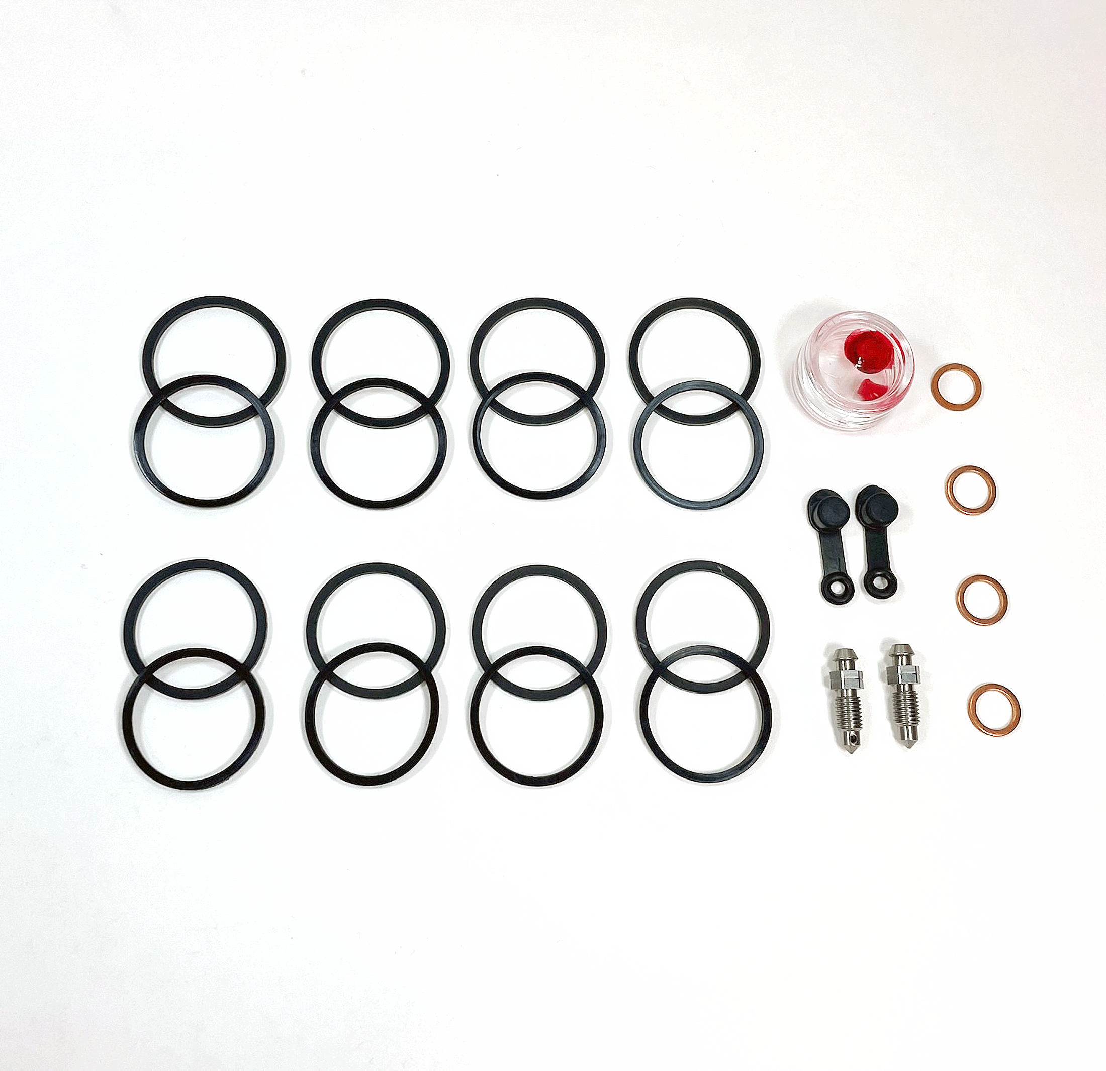 Brake Caliper Seal Kit for 2017-2022 Kawasaki Ninja ZX6R:ZX636 KRT Ed ABS-Front