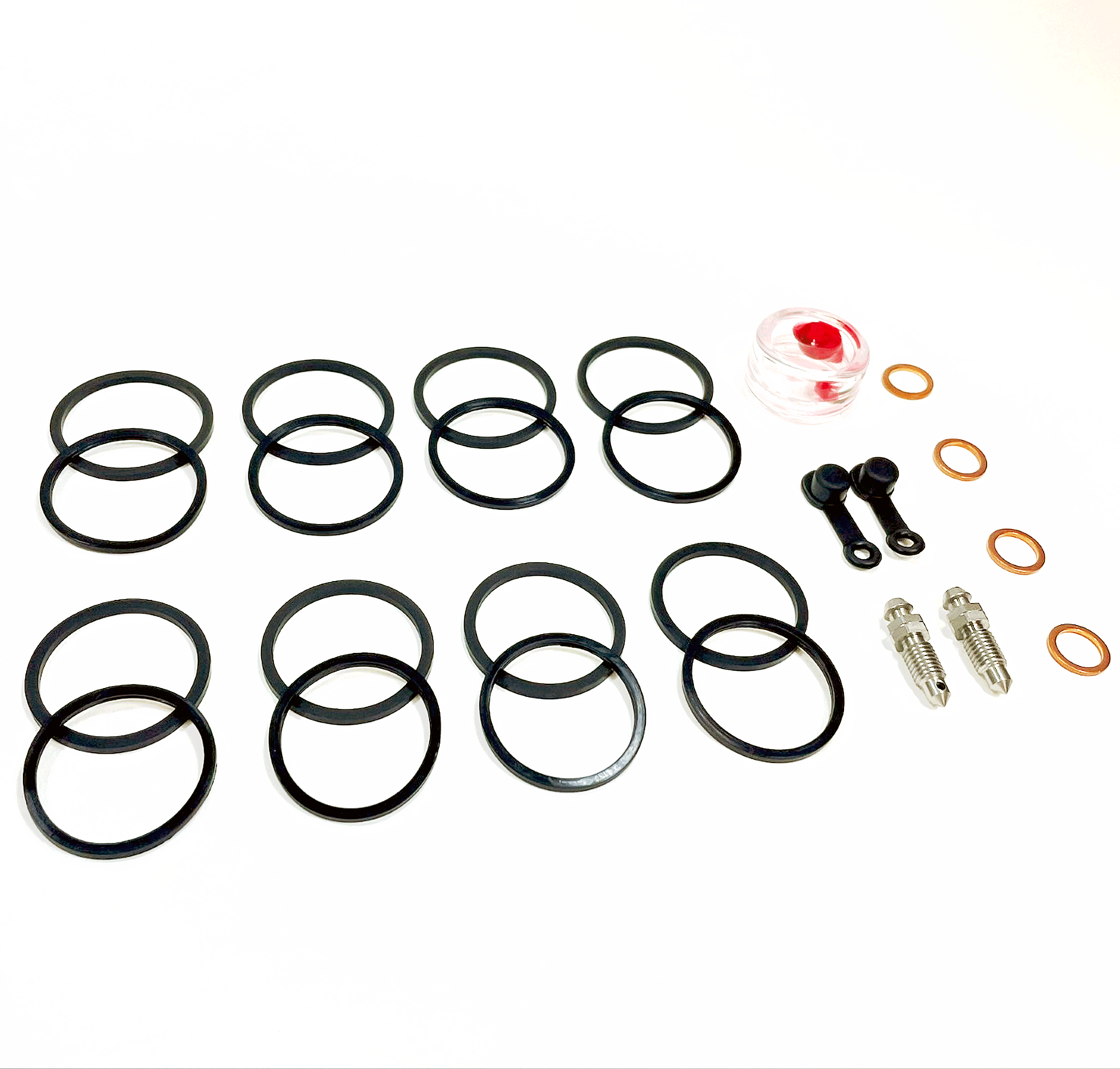 Brake Caliper Seal Kit for 2017-2022 Kawasaki Ninja ZX6R:ZX636 KRT Ed ABS-Front