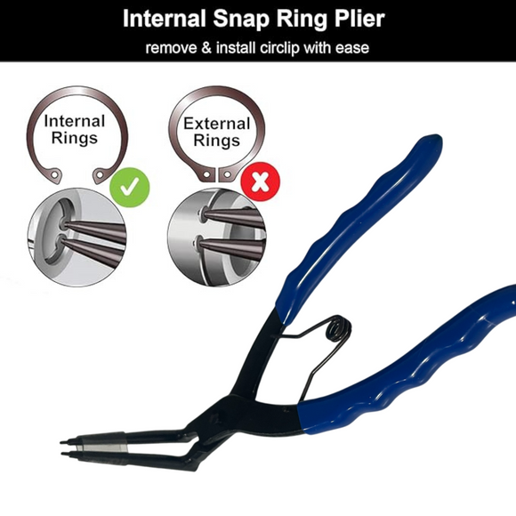 90 Degree Internal Long Nose Circlip Pliers
