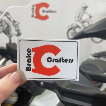 BrakeCrafters Sticker - 3" x 2" - 0