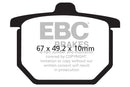 EBC Organic Brake Pads 2 Pair FA30 for select Honda models-2