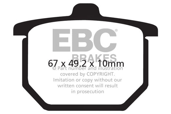 EBC Organic Brake Pads 2 Pair FA30 for select Honda models