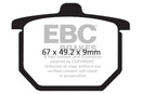 EBC Organic Brake Pads 2 Pair FA31 for select Honda CB750F CBX-4