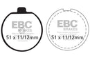 EBC Organic Brake Pads 2 Pair FA35 for select Suzuki models-2