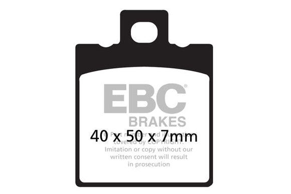 EBC Sintered Brake Pad Set 2 Pair FA95HH+FA47HH for select Ducati Monster models