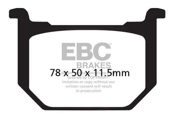 EBC Organic Brake Pads 2 Pair FA51 for select Suzuki models