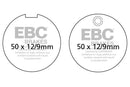 EBC Organic Brake Pads 2 Pair FA55 for select Kawasaki Suzuki models-2