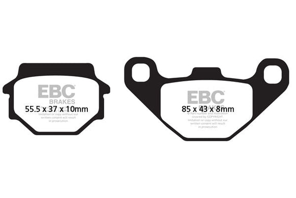 EBC R-Series Brake Pads 2 Pair FA67R - check fitment table