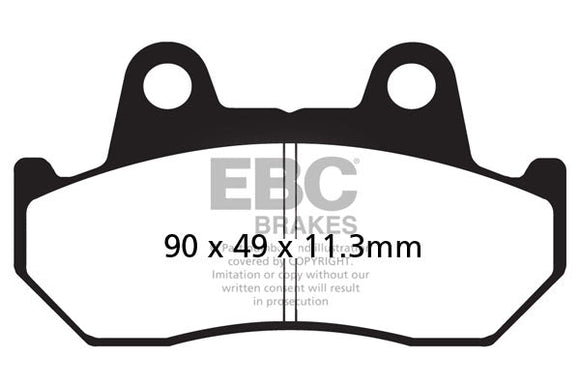 EBC HH Sintered Brake Pad Set for 1988-2000 Honda GL1500 Goldwing Frt Rear 3 Pr
