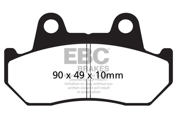 EBC Organic Brake Pads 2 Pair FA69 for select Honda models