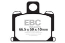 EBC Organic Brake Pads 2 Pair FA70 for select Yamaha models-2