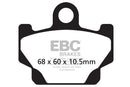 EBC Organic Brake Pads 2 Pair FA81 with Caliper Pins for select Yamaha models-4