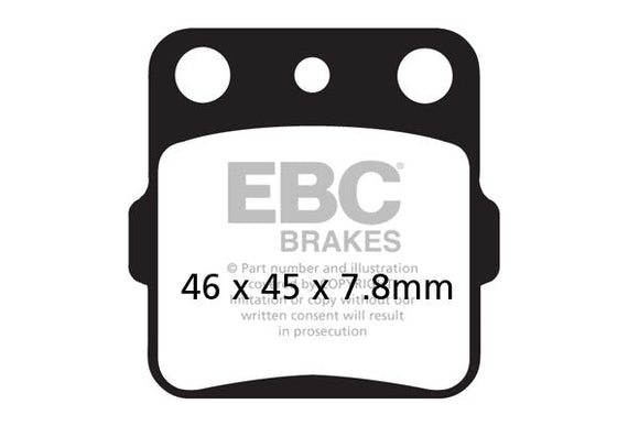EBC Sintered Brake Pads FA84X with Caliper Pad Pins - check fitment table