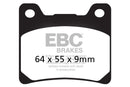 EBC Organic Brake Pads 2 Pair FA88 for select Yamaha models-3