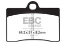 EBC Sintered Brake Pads 2 Pair for Front/Rear Calipers - check fitment table-5