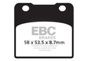 EBC Sintered Brake Pads 2 Pair with Caliper Pins for select Suzuki models-4