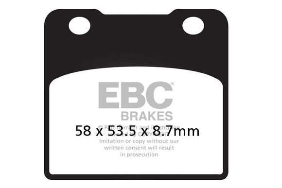 EBC Sintered Brake Pads 2 Pair with Caliper Pins for select Suzuki models