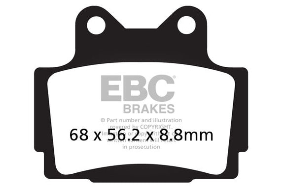 EBC Organic Brake Pads 2 Pair FA104 for select Yamaha models