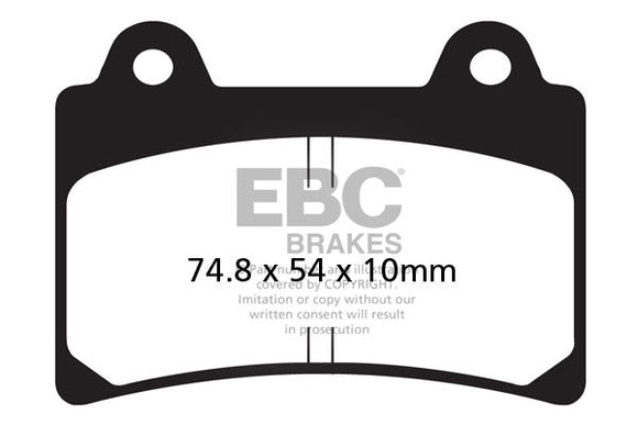EBC Sintered Brake Pads 2 Pair FA123HH for select Yamaha models
