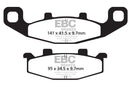 EBC Organic Brake Pads 2 Pair FA129 for select Kawasaki,Suzuki models-3