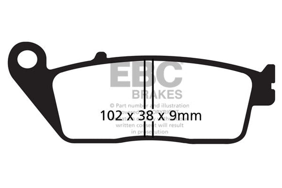 EBC Sintered Brake Pad Front FA142HH 2 pr for select Honda Triumph Suzuki Kawasaki