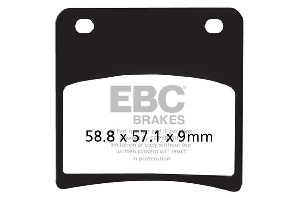 EBC Organic Brake Pads 2 Pair FA146 for select Suzuki models