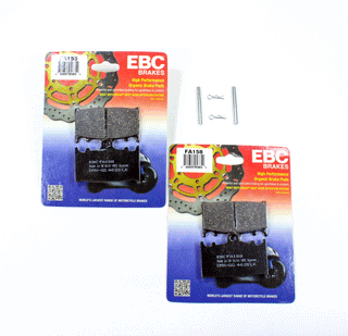 EBC Brake Pad Set with Pins for 1993-2002 Kawasaki Ninja ZX6:ZX600E-Front