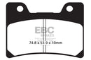 EBC Sintered Brake Pads 2 Pair FA160HH for select Yamaha models-3