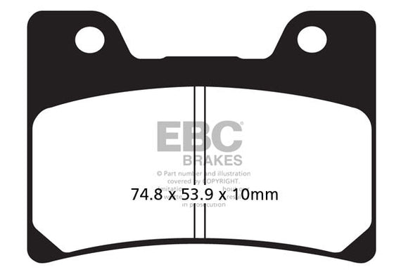 EBC Sintered Brake Pads 2 Pair FA160HH for select Yamaha models