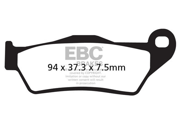 EBC Front & Rear Sintered Ducati Brake Pad Set FA181HHx2 & FA47HHx1 - 3 Pair