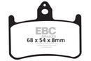 EBC Organic Brake Pads 2 Pair FA187 for select Honda models-3
