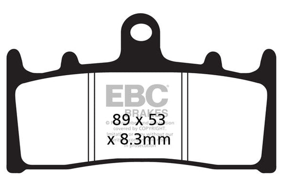 EBC Organic Brake Pads 2 Pair FA188 for select Kawasaki Suzuki models