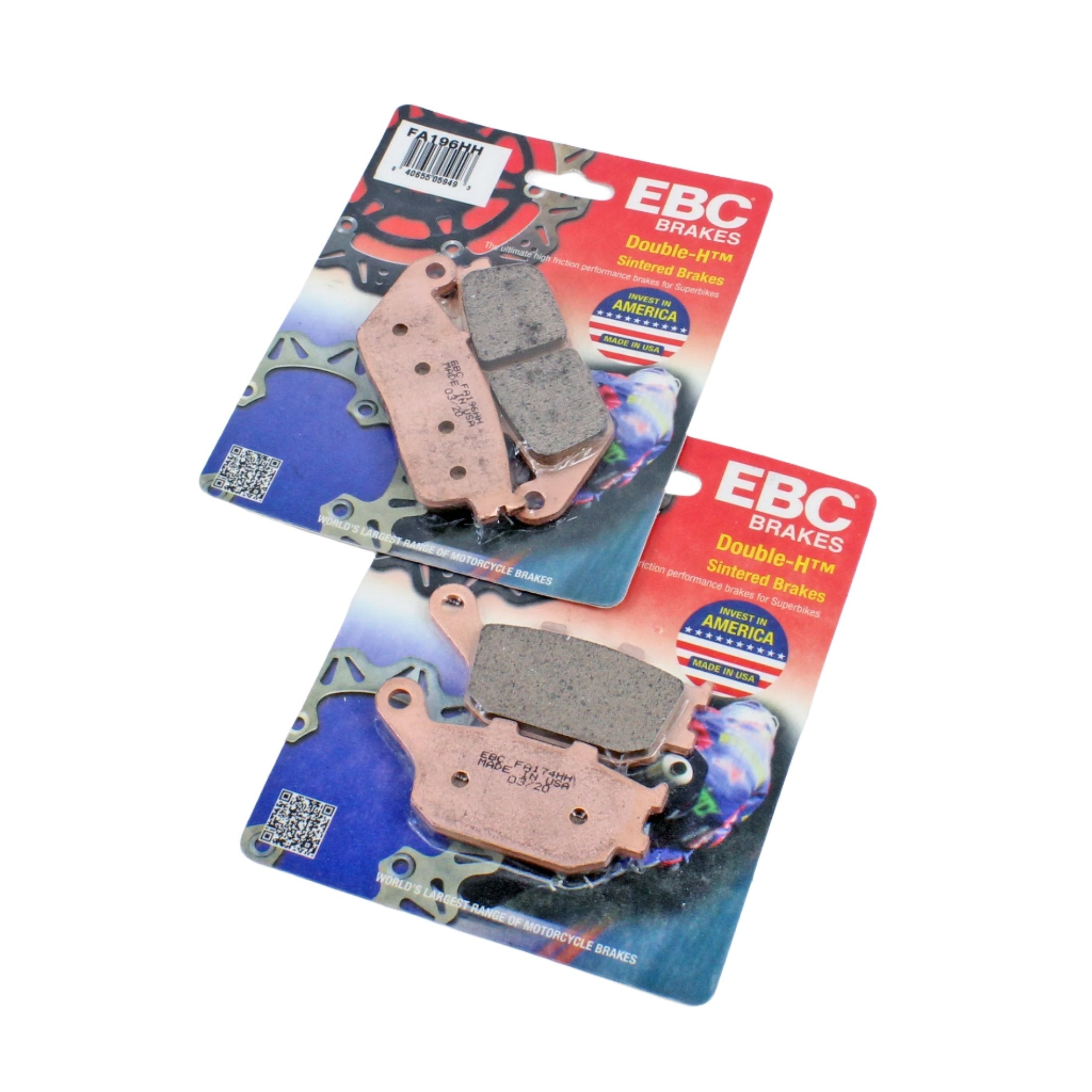 EBC Brake Pad Set Sintered for 1995 Honda Shadow 1100:VT1100A American Classic Ed-Front