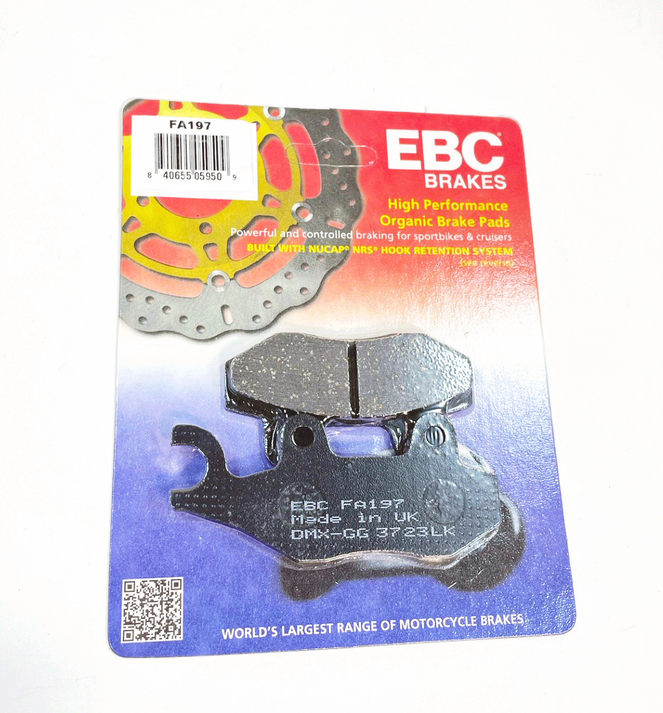 EBC Brake Pads Organic for 2004 Honda NSR50-Front