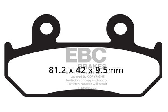 EBC Brake Pads FA203 for 1991-1994 Honda CBR600F2 - Front