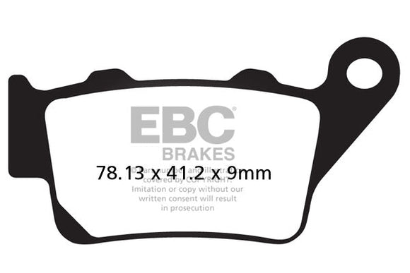 EBC Sintered Brake Pads 2 Pr FA209/2HHx2+FA213HH Front+Rear check fitment table