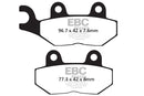 EBC Sintered Brake Pads 2 Pair FA214HH+FA215HH for select Yamaha models-5