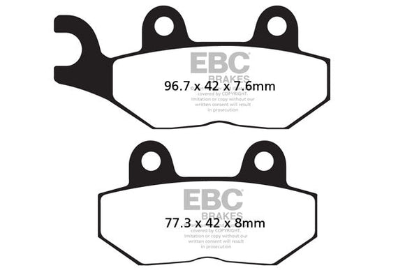 EBC Sintered Brake Pads 2 Pair FA214HH+FA215HH for select Yamaha models