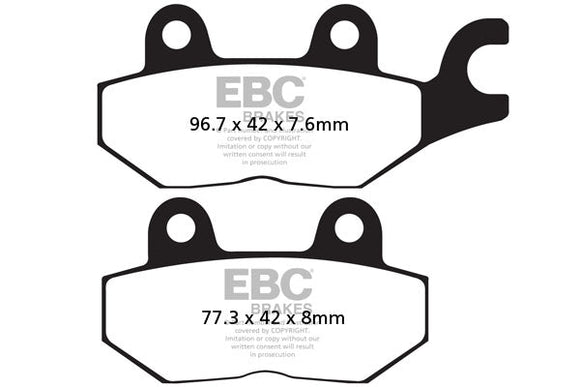 EBC Sintered Brake Pads 2 Pair FA214HH+FA215HH for select Yamaha models