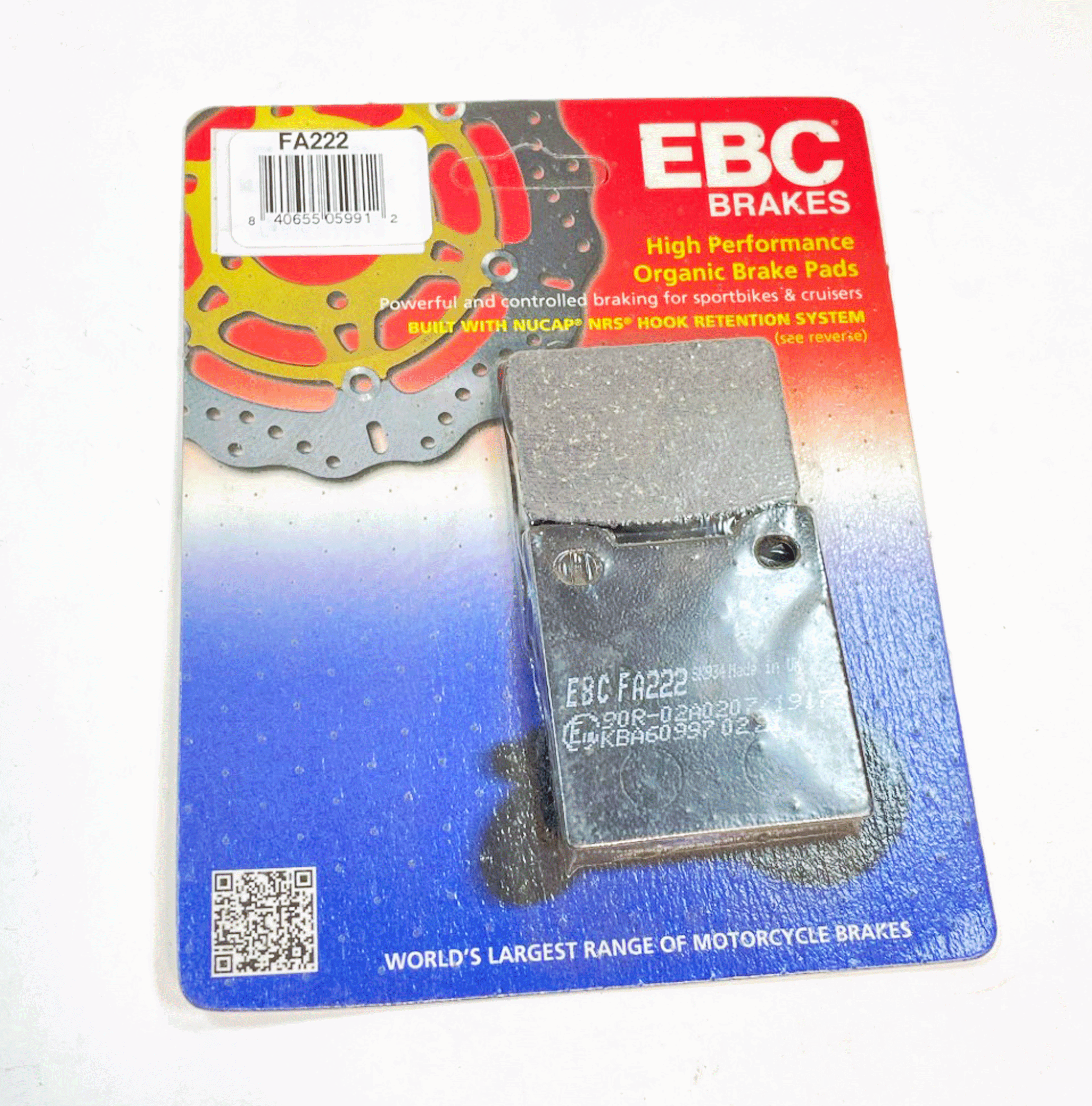 EBC Brake Pads Organic for 1994-1995 Suzuki RF900R-Rear