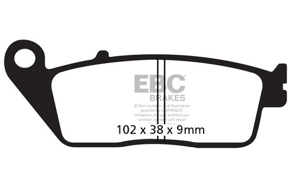 EBC Sintered Brake Pad 2 Pair FA226HH for select Honda Triumph Kawasaki models