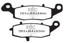 EBC Sintered Brake Pads 2 Pr FA229HH+FA231HH for select Kawasaki Suzuki models-3