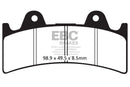 EBC Brakes Sintered Brake Pad FA243HH For Jaybrake Calipers J-Six (6 Piston)-3