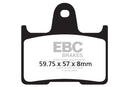EBC Organic Brake Pads FA254 1 Pair with Pins for select Harley Suzuki Kawasaki-5