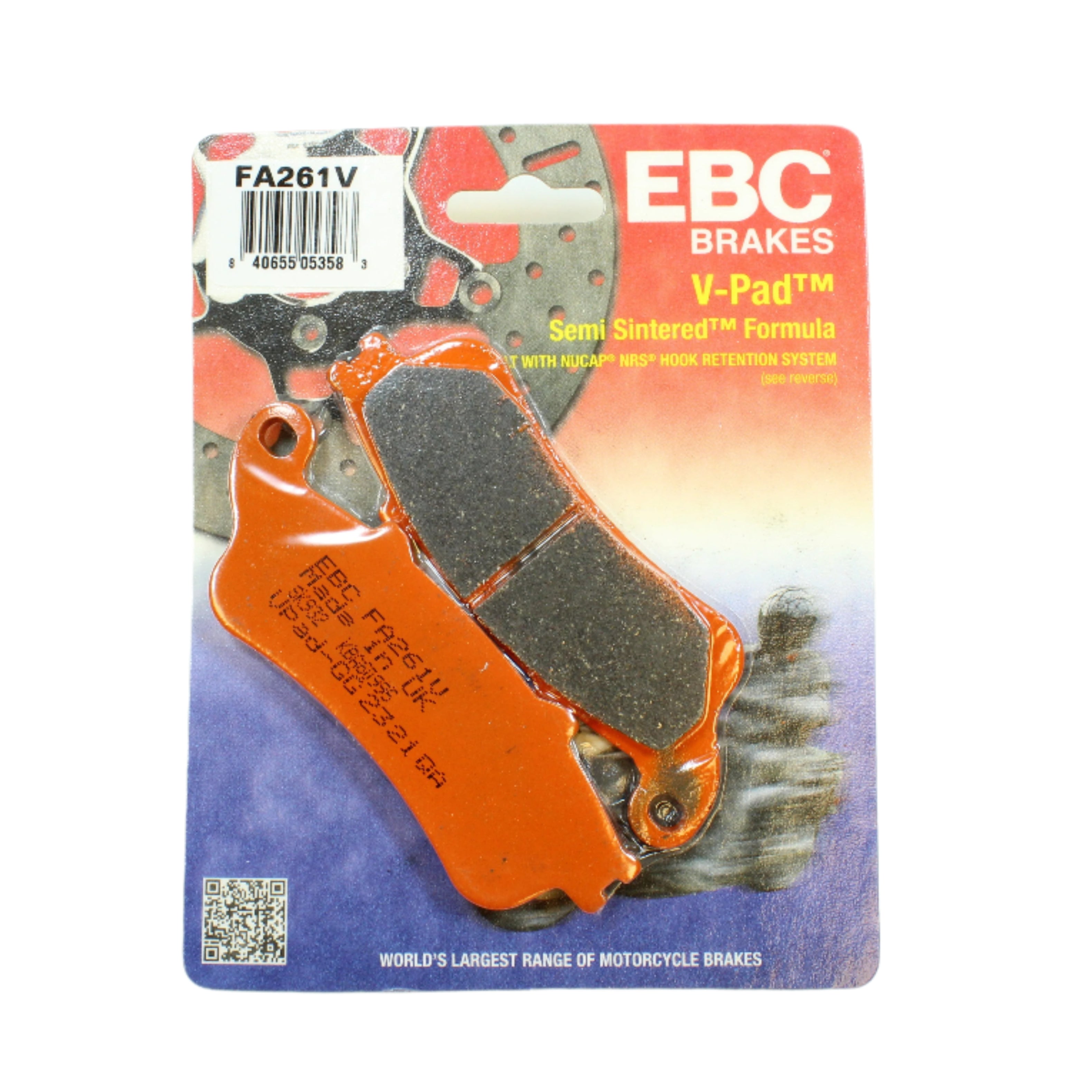 EBC Semi-Sintered Brake V-Pads for 2002-2009 Honda Interceptor 800:VFR800-Rear