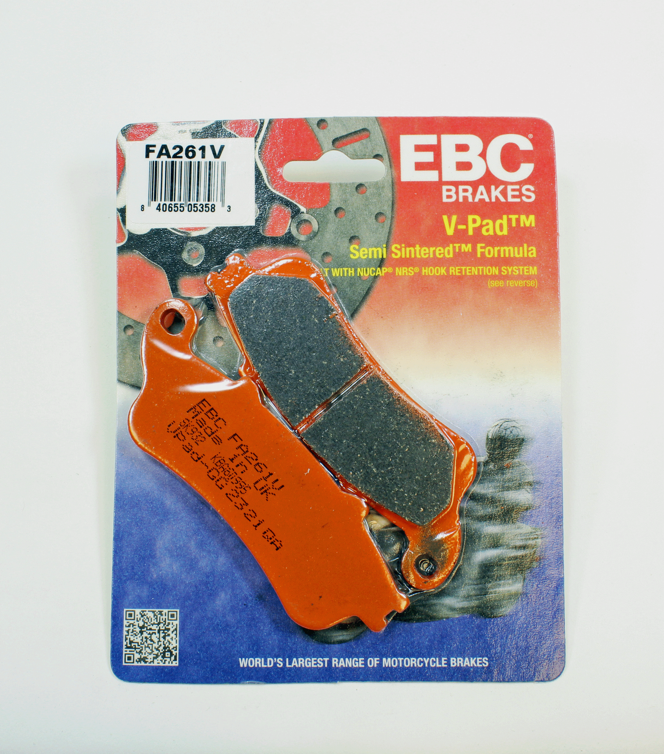 EBC Semi-Sintered Brake V-Pads for 2004-2012 Honda ST1300A:ABS-Rear