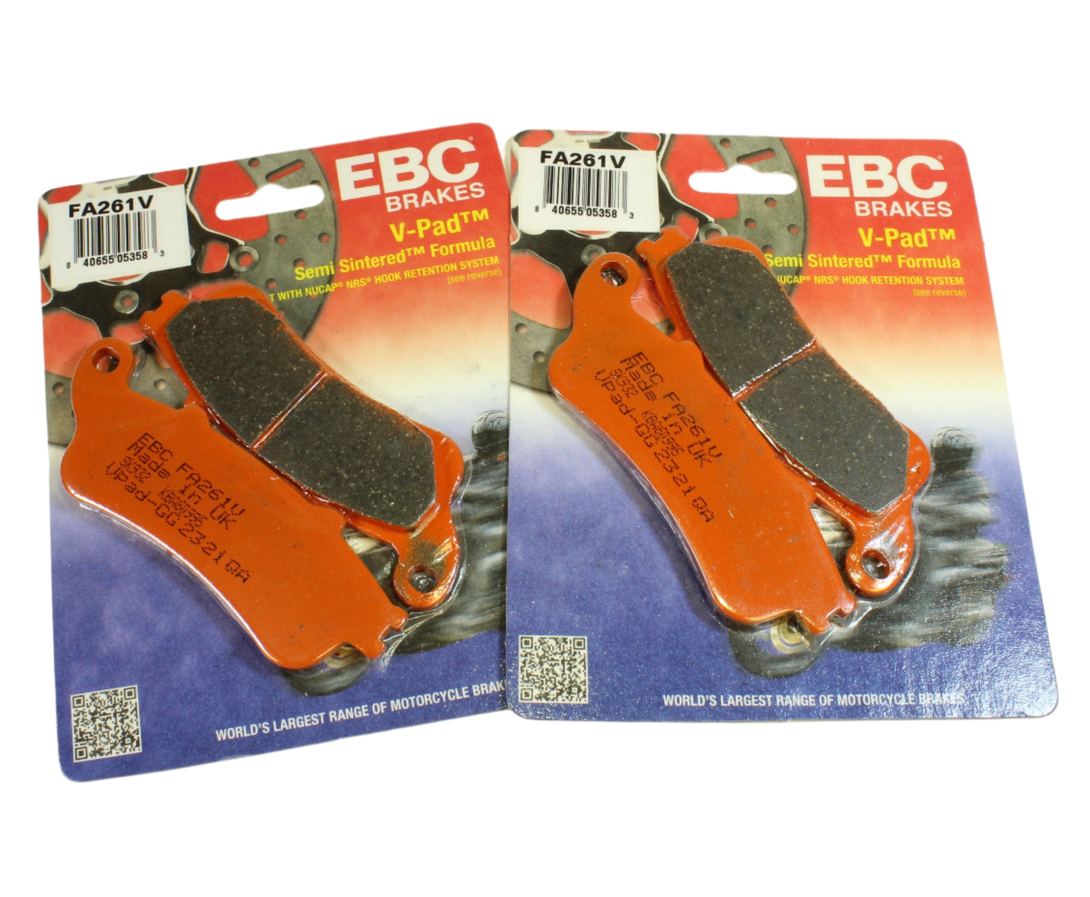 EBC Brake Pad Set Organic for 2015-2017 Honda Goldwing 1800:GL1800HPNM/ABS-Front